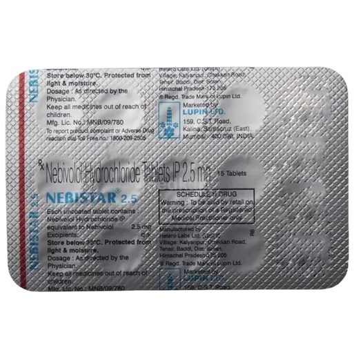 nebistar 2.5mg tablet 15's